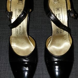 Bruno Magli black leather